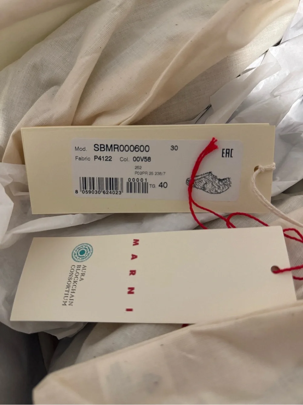 Marni Deepsage Fussbett sabot